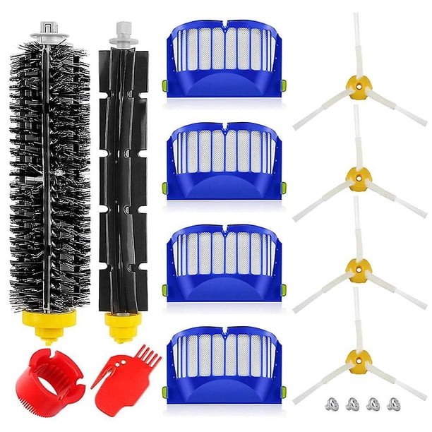 Reemplazo de robots de barrido Kit de filtro de cepillo principal para Irobot Roomba 600 Series 610 620 Robotic