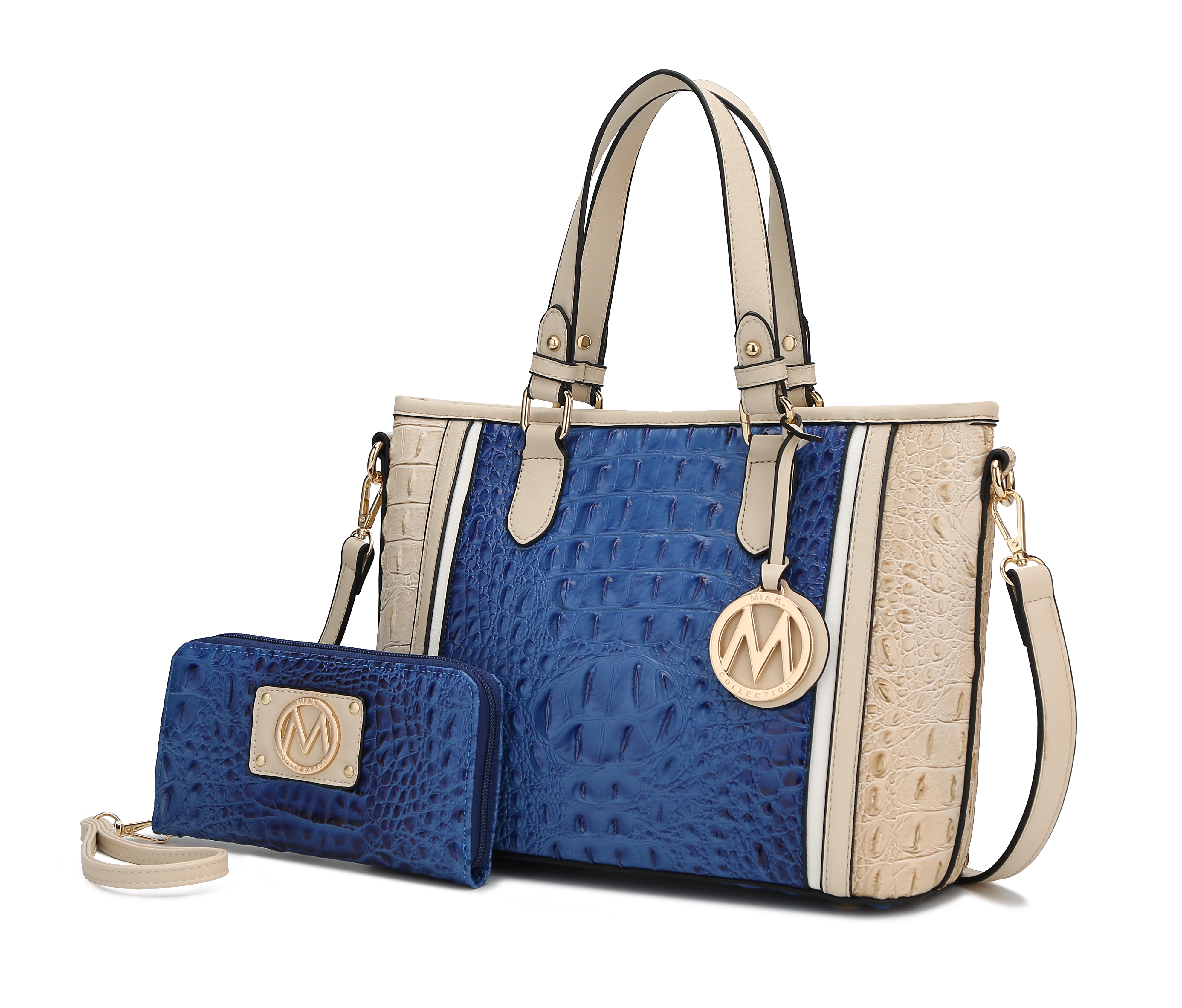 MKF - MKF Collection Lizza Croco Embossed Tote & Wallet Set - Walmart ...