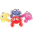 thumbnail image 1 of Crab squeeze toy flexible elastic anti-stress ball colorful pinch toy stress relief vent toy fidget squeeze decompression toy party gift KAESI, 1 of 5