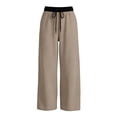 thumbnail image 4 of NAISIBABY Girls Sweatpants, Elastic Waist with Pockets Casual Comfortable Pants Brown Size 15, 4 of 7