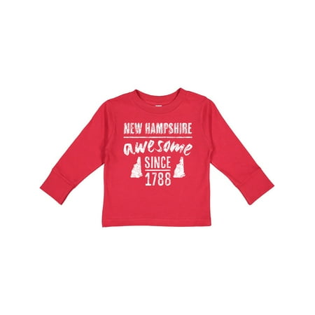

Inktastic New Hampshire Awesome Since 1788 Gift Toddler Boy or Toddler Girl Long Sleeve T-Shirt