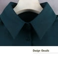 thumbnail image 6 of LoudSung False Collar Detachable Half Shirt Blouse Fake Collar Elegant Pure Color Dickey Simple Designs for Women Girls, 6 of 7