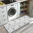 thumbnail image 3 of White Sun Moon Star Pattern Kitchen Rug Mat,Kitchen Runner Rugs Non Skid Washable,Decorative Kitchen Floor Mats for Kitchen,Sink,Laundry,17"x47.2", 3 of 7