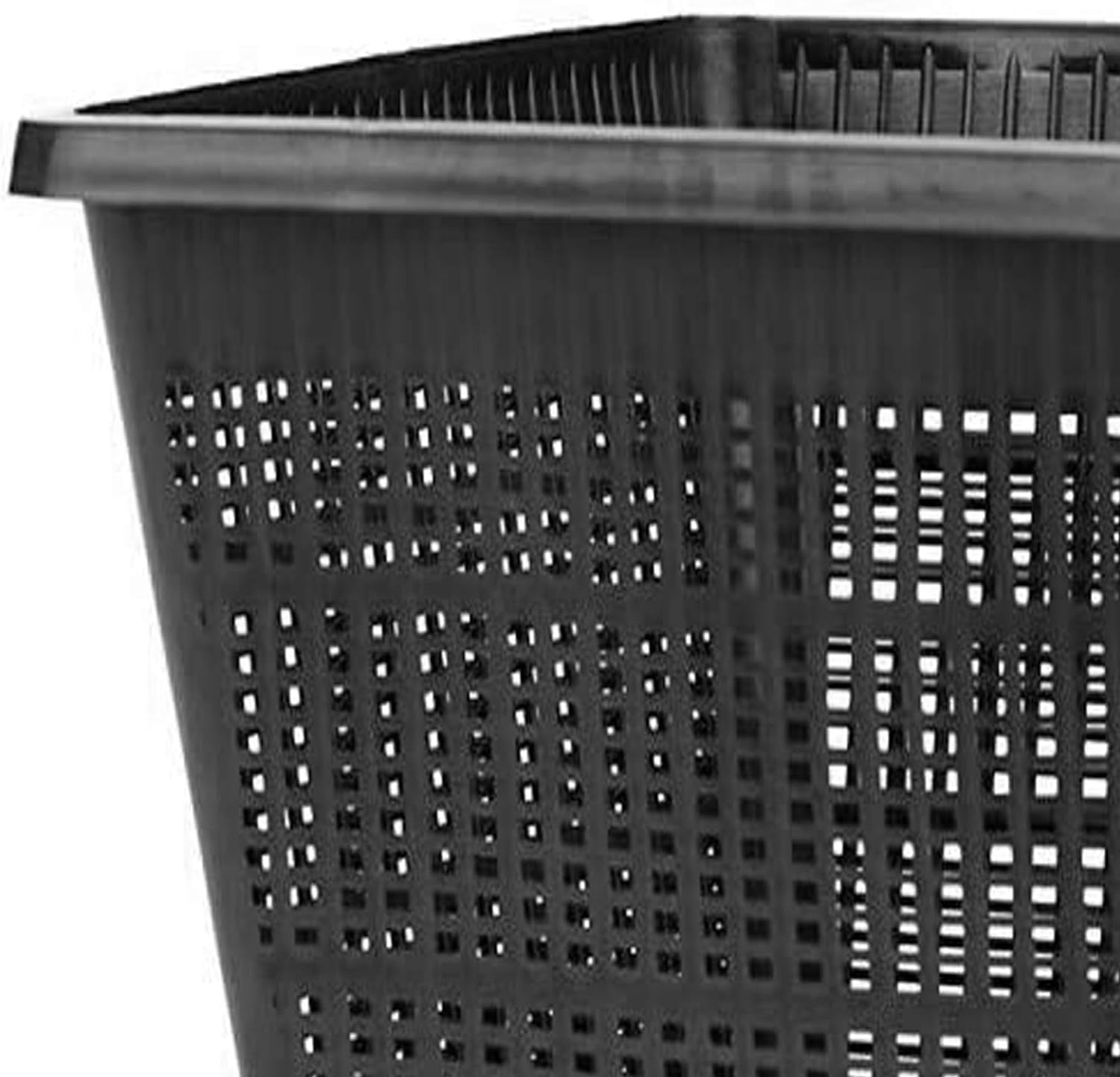 Pond H2o Water Garden Pond Slotted Mesh Plastic Square Aquatic Plant Basket, 11" (28cm), Set of Three (3) Planter Baskets Pots for Hydroponics, Aquaponics