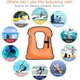 thumbnail image 2 of Inflatable Snorkel Diving Swimming Scuba Vest Jacket Life Jacket Vest  for Snorkeling Surfing Boating Swimming for Adult Youth Kids, 2 of 14