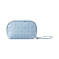 thumbnail image 2 of Blue Polka Dot Toiletry Bag, Waterproof Travel Makeup Bag with Large Capacity Storage and Zipper Closure, Portable Cosmetic Organizer for Women Travel Vacation Business Trips, 2 of 7