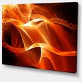 thumbnail image 2 of Orange 3d Abstract Fractal Waves - Contemporary Abstract Wall Art, 2 of 3