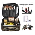 thumbnail image 2 of FORMRS Travel Makeup Bag Large Capacity Train Case Cosmetic Organizer with Adjustable Dividers, Snow Mountains, 2 of 8