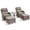 Brown/Gray, variant on Jentlehouse Outdoor Patio Furniture Set,Outdoor Swivel Rocker Chair with Ottomans & Side Table,Rattan Conversation Set for Balcony Garden Porch