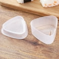 thumbnail image 5 of pdqouc 2PCS Large Clear Onigiri Rice Ball Mold Makers,Triangle Rice Ball Mold Maker,Sushi press Mold for Kid Lunch Bento, Non-stick, Rice Dough Sushi Mold Bento Tool, 5 of 8