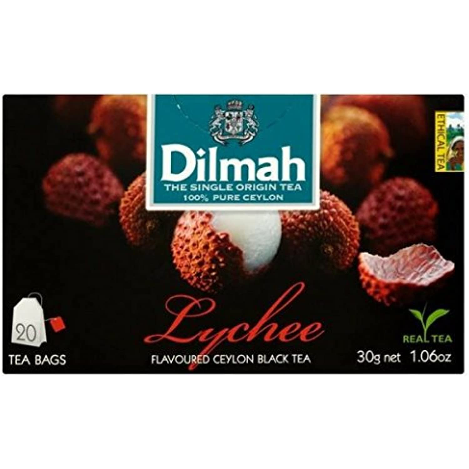Buy Dilmah Lychee Flavored Ceylon Black Tea 20 Tea Bags Sri Lanka