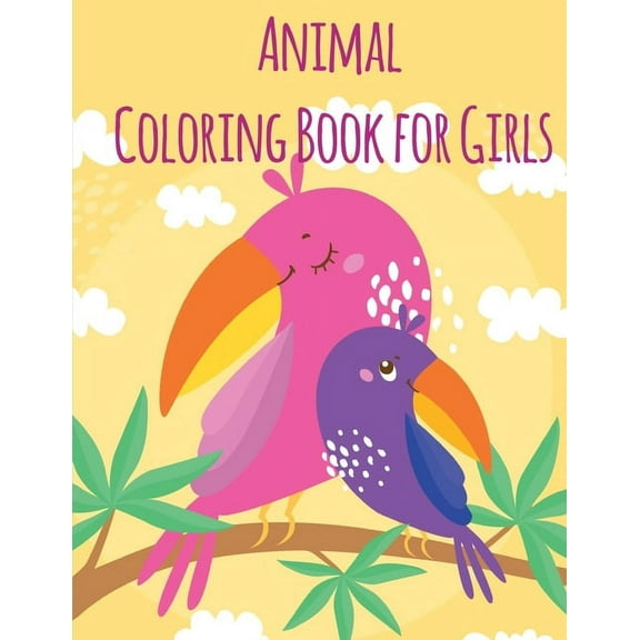 Sport Animals: Animal Coloring Book For Girls: An Adult Coloring Book with Loving Animals for Happy Kids (Paperback)