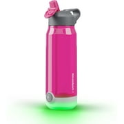 HidrateSpark TAP 32oz Smart Water Bottle Tritan Plastic w/ Straw Lid - Fruit Punch Tap to Track Water Intake & Glows to Remind You to Stay Hydrated