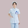 thumbnail image 2 of Plus Size V Neck Scrub Top Short Sleeve Lab Jacket for Healthcare and Workers Women Casual Dress Sweater Long Sleeve Hoodie Womens Long Hooded Sweatshirt, 2 of 3