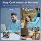 thumbnail image 2 of Table Fans, Ultra Quiet Wall-Mounted Desk Fan, Digital Display Rechargeable USB Fan for Home Office, 2 of 4