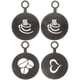 thumbnail image 1 of KAKOWELY 4 plantillas para decoración de café, plantillas para latte art, plantillas decorativas para café y plantillas para capuchino., 1 of 5