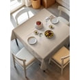 thumbnail image 6 of Beige Ombre Table Cloth, Modern Gradient Abstract Art Waterproof Tablecloth for Square Tables, Reusable Washable Fabric Table Cover for Restaurant Kitchen Dining Tables 54"x54", 6 of 6