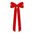 thumbnail image 3 of Red Christmas Bows, 8.66 Inch Christmas Bows For Tree, Pre-Tied Holiday Ribbon Decorations 12 Pcs, 3 of 7