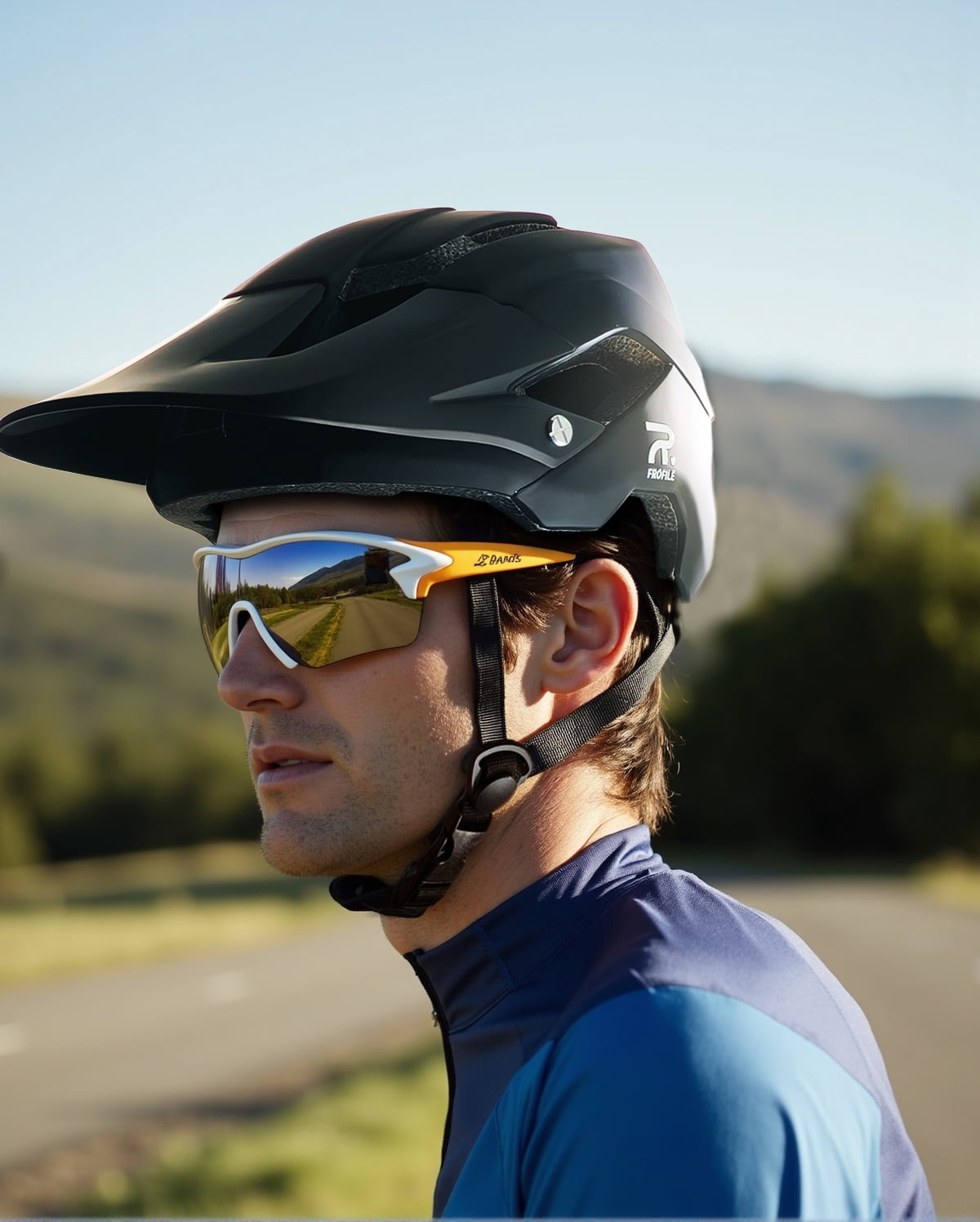 FROFILE MTB Helmet for Men Women - (Medium, Matt Black) Mountain Bike Helmet Adult Men Women Cycling Helmet Road Bike Helmet with Visor