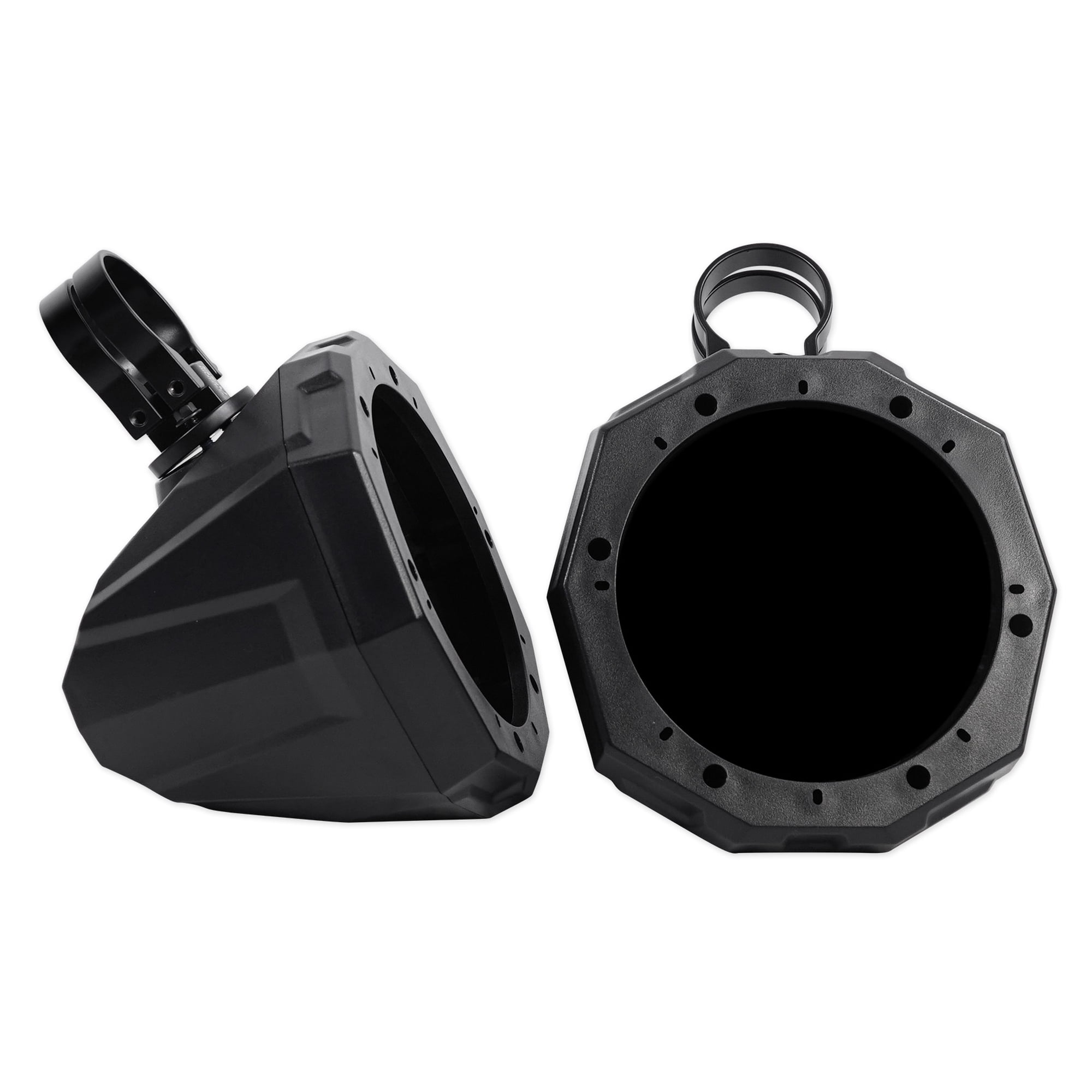 Pair SSV Works 6.5 Roll Cage Roll Bar Tower Speaker Pods Enclosures+1.5 Clamps