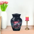 thumbnail image 7 of JAGASY Bike Cremation Urn for Ashes Adult Male, Dark Blue Small Urns for Human Ashes Keepsake, Sunset Clouds Cemetery Tree Decorative Urns for Brother, Miniature Burial Urn for Sister, (3 Inch), 7 of 7