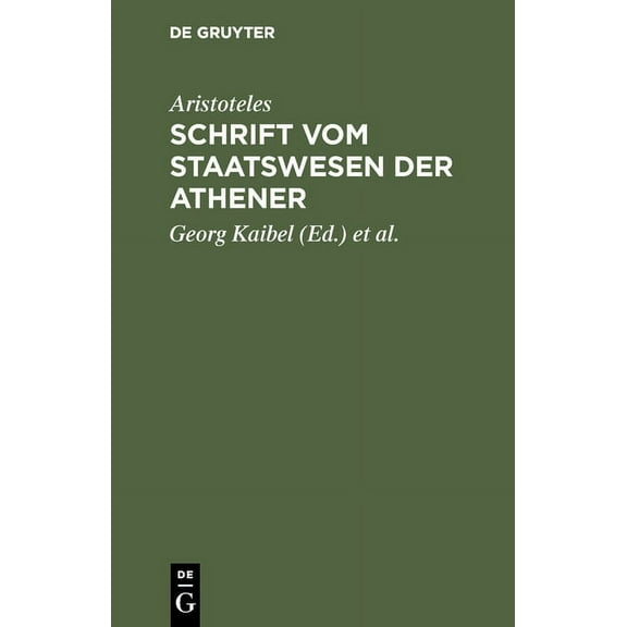 Schrift vom Staatswesen der Athener (Hardcover)