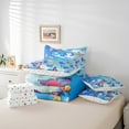 thumbnail image 6 of Feelyou Watercolor Butterflies Twin Bedding Sets 7pcs for Girls, Insects Animals Bedding Comforter Set, Blue Sky Sheet Sets, 6 of 8