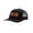 Black/Black Grandpa, variant on Men's Best Dad Ever Father's Day Laser Engraved Leather Patch Trucker Hat, Black/Black