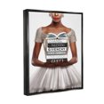thumbnail image 4 of Stupell Industries Trendy Girl with Books Beauty & Fashion Painting Black Floater Framed Canvas Art Print Wall Art, 25 x 31, 4 of 10