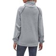 thumbnail image 4 of Arvbitana Women's Loose Hooded Sweatshirt Solid Color Long Sleeve Cowl Neck Hoodies Ladies Casual Pullover Tops with Pockets Streetwear, 4 of 5