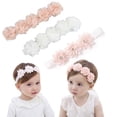 thumbnail image 2 of 3 diademas elásticas para niña pequeña, accesorios para el pelo con lazo para niñas recién nacidas, 2 of 7