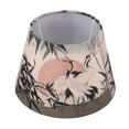 thumbnail image 4 of Pantalla de lámpara de estilo chino de tela E27 E14 Pantalla de lámpara de tambor decorativa de grulla coronada roja para lámpara de pie de mesa Lámpara colgante, 4 of 10