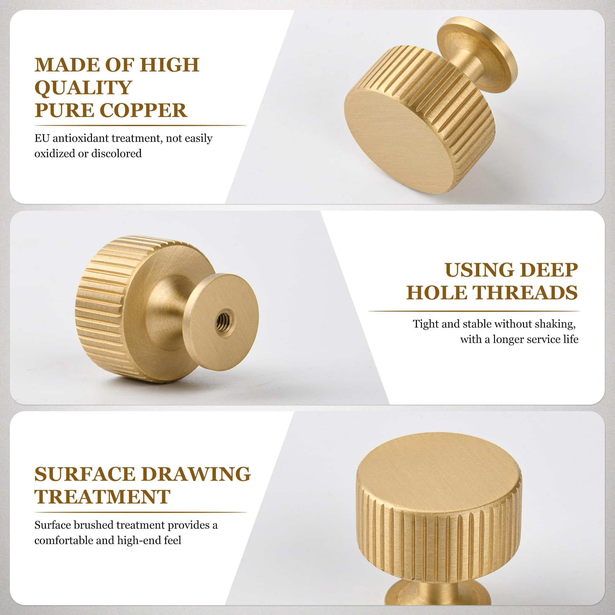 Antique Brass Kitchen Cabinet Knobs Solid Brass Pulls for Dresser Drawer Vanity Closet Wardrobe, Modern Bathroom Bedroom Living Room Cabinet Hardware