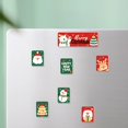 thumbnail image 4 of Fiudx Ofertas relámpago Pegatinas navideñas para refrigerador con ventosa magnética, decoración tridimensional para refrigerador con imán de Papá Noel, 4 of 6