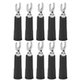 thumbnail image 3 of U Type Electrical Crimp Terminals, 10Pcs/Set Nickel Plating  Conductivity Copper+PVC Fork Spade Wire Connectors  For Multimeter ANGGREK Como se muestra en la descripción, 3 of 8