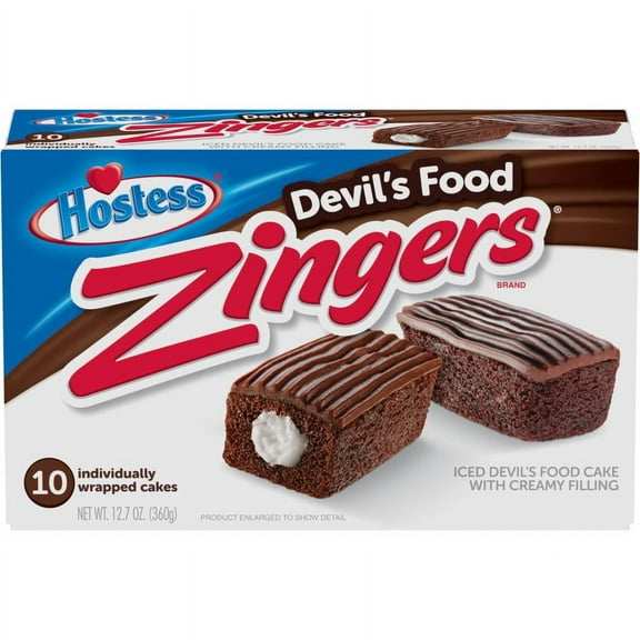 Hostess Chocolate Zingers - 10 ct / 1pk.