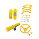 thumbnail image 2 of Accesorios de juegos infantiles, juego de exterior para patio trasero, casa de juegos, columpio Amarillo, 2 of 8