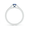 thumbnail image 2 of Angara Natural 0.6 Ct. Blue Sapphire Solitaire Ring in Sterling Silver for Women (Ring Size: 3.5), 2 of 9