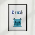 thumbnail image 2 of Brush 11 x 14 UNFRAMED Print Kids Bathroom Wall Art, 2 of 2