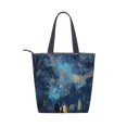 thumbnail image 2 of Zipper canvas bag large capacity large size practical handbag durable Canvas with leather material Church in The Woods, 2 of 7