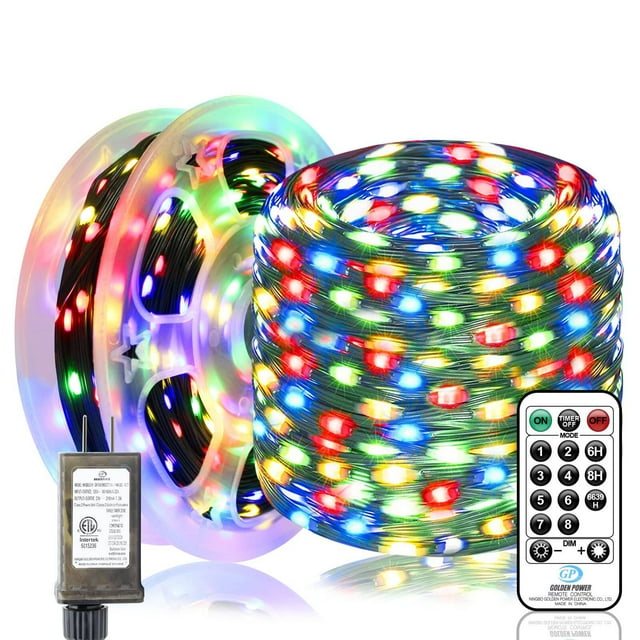Christmas Lights 360 FT 900 LED Outdoor Christmas Lights with IP67 Waterproof 8 Twinkle Modes