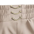 thumbnail image 4 of Delayuji Women's Pants High Waist Soft Pull On Slacks For Senior Ladies Wide Leg Pants Dressy Business Pants, 4 of 5