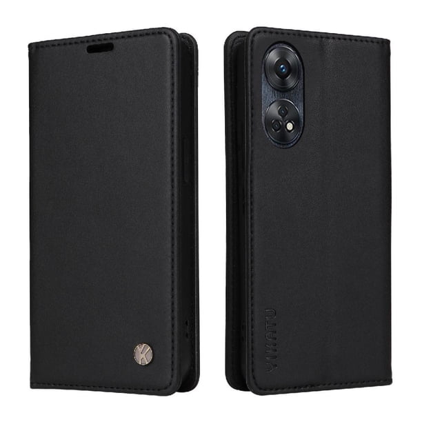 Funda para OPPO Reno 8T 4G Estuche de Cuero PU Tipo Cartera con Ranuras para Tarjetas y Cierre Magnético