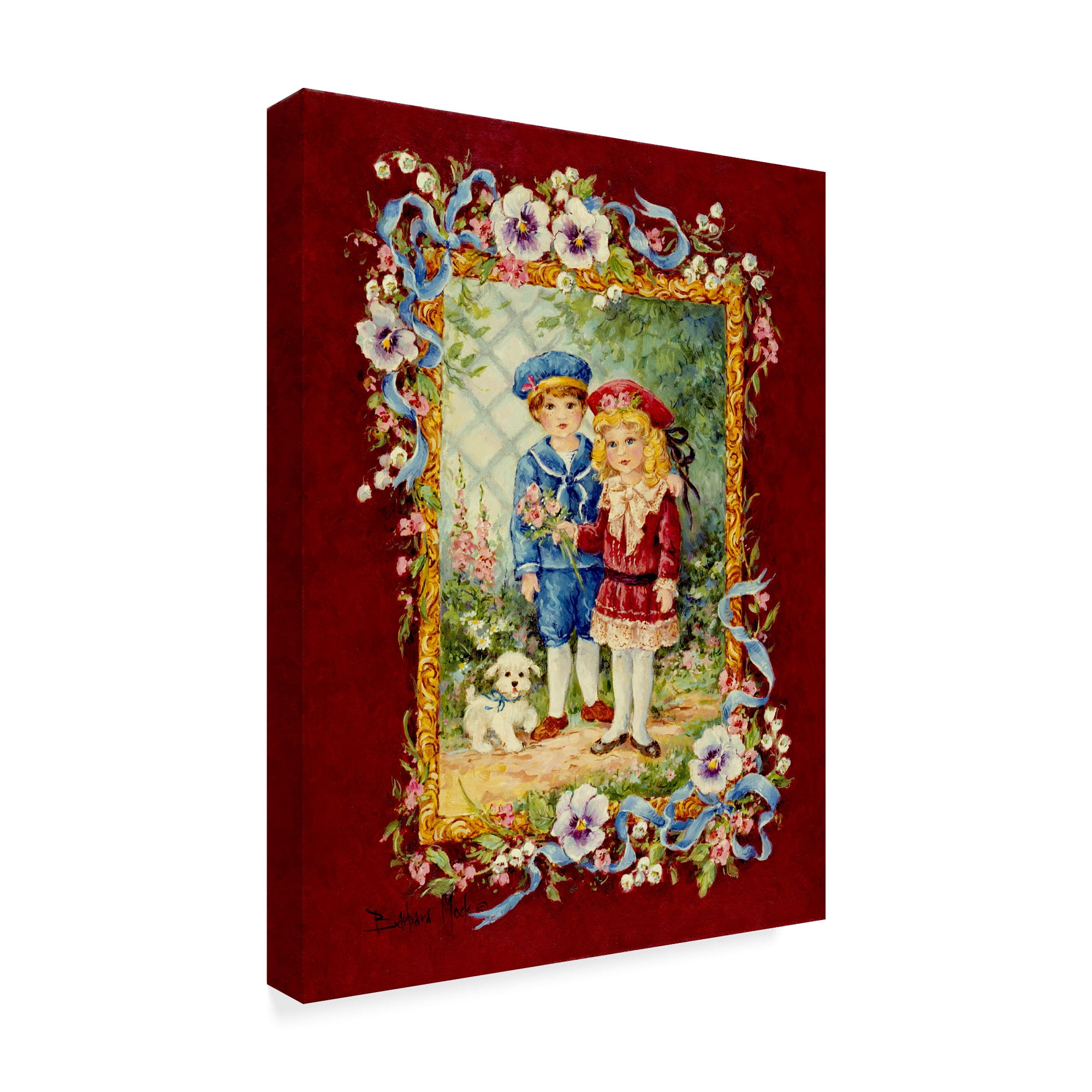 Trademark Fine Art 'Victorian Children' Canvas Art by Barbara Mock