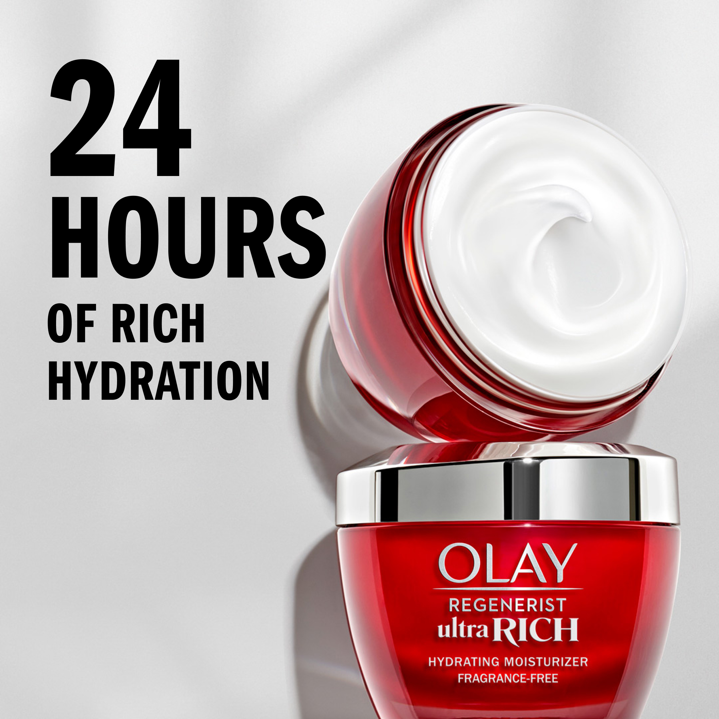 Olay Regenerist Ultra Rich Face Moisturizer, Fragrance-Free, Hydrates All Skin Dryness 1.7 Oz - image 2 of 8