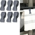 thumbnail image 1 of 6Pcs Towel Clips For Kitchen, Hand Towel Clips Towel Clamps, Kitchen Clips Chair Towel Clips For Bathroom Towel Rods And Racks Oven Handle No Paper Towels On The Ground, Keeps Towel From Falling, 1 of 7