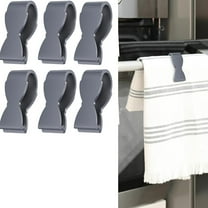 6Pcs Towel Clips For Kitchen, Hand Towel Clips Towel Clamps, Kitchen Clips Chair Towel Clips For Bathroom Towel Rods And Racks Oven Handle No Paper Towels On The Ground, Keeps Towel From Falling