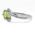thumbnail image 2 of 925 Sterling Silver Peridot, White Topaz Ring, 2 of 4