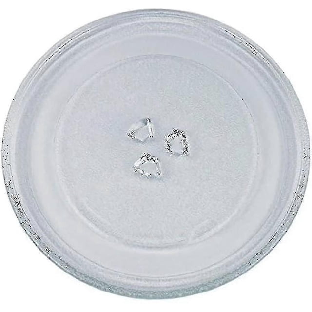 Universal Microwave Turntable Glass Plate With 3 Fixtures, 245 Mm