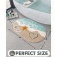 thumbnail image 2 of Alfombra de baño LUMI Beach, suave y absorbente, antideslizante, 55 x 85 cm, Sea Beach, 2 of 9